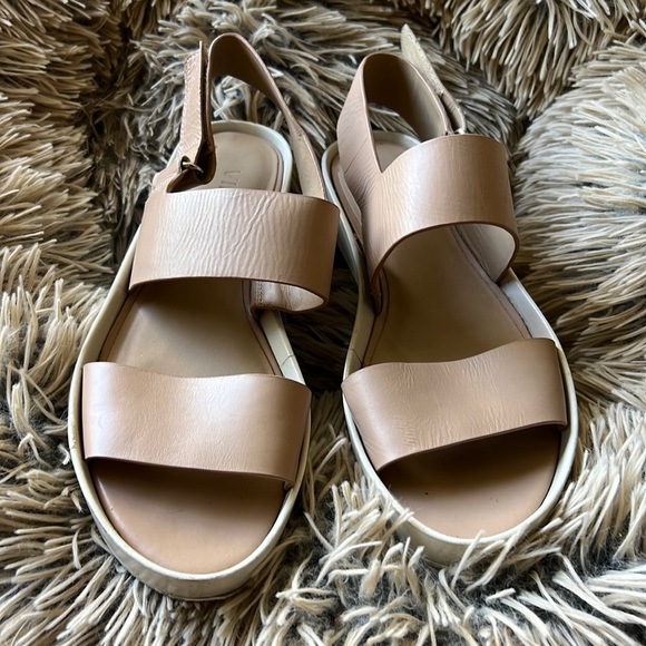 VINCE, Marett Leather Platform Sandal, Nude/Bone - Picture 2 of 9